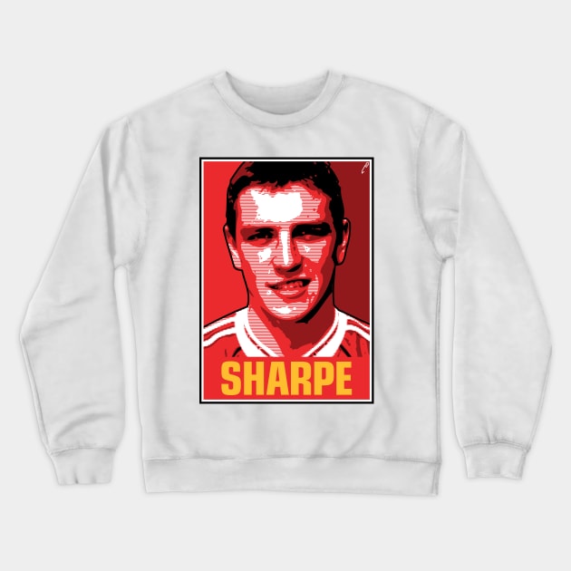 Sharpe - RED Crewneck Sweatshirt by DAFTFISH